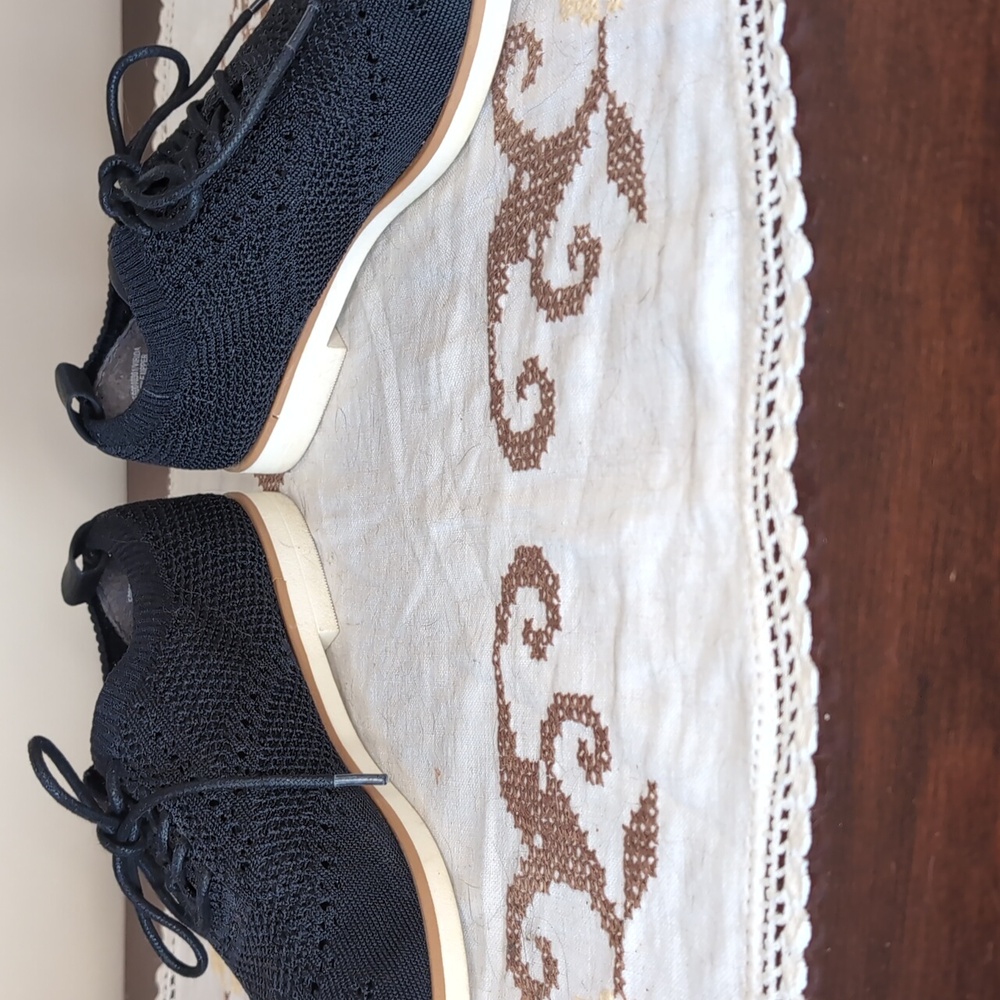 Sz 7.5 eurosoft Black Virida Knit Lace-up Oxford by Sofft - Picture 5 of 7